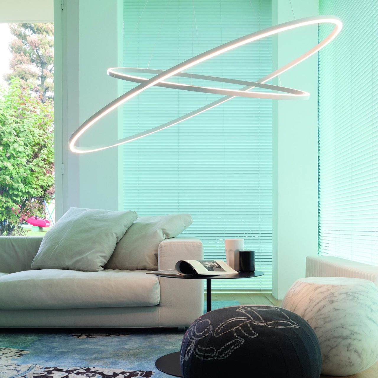 Ellisse Double Pendant Lamp by Nemo Lamps Ellisse Double Pendant Lamp by Nemo Lamps